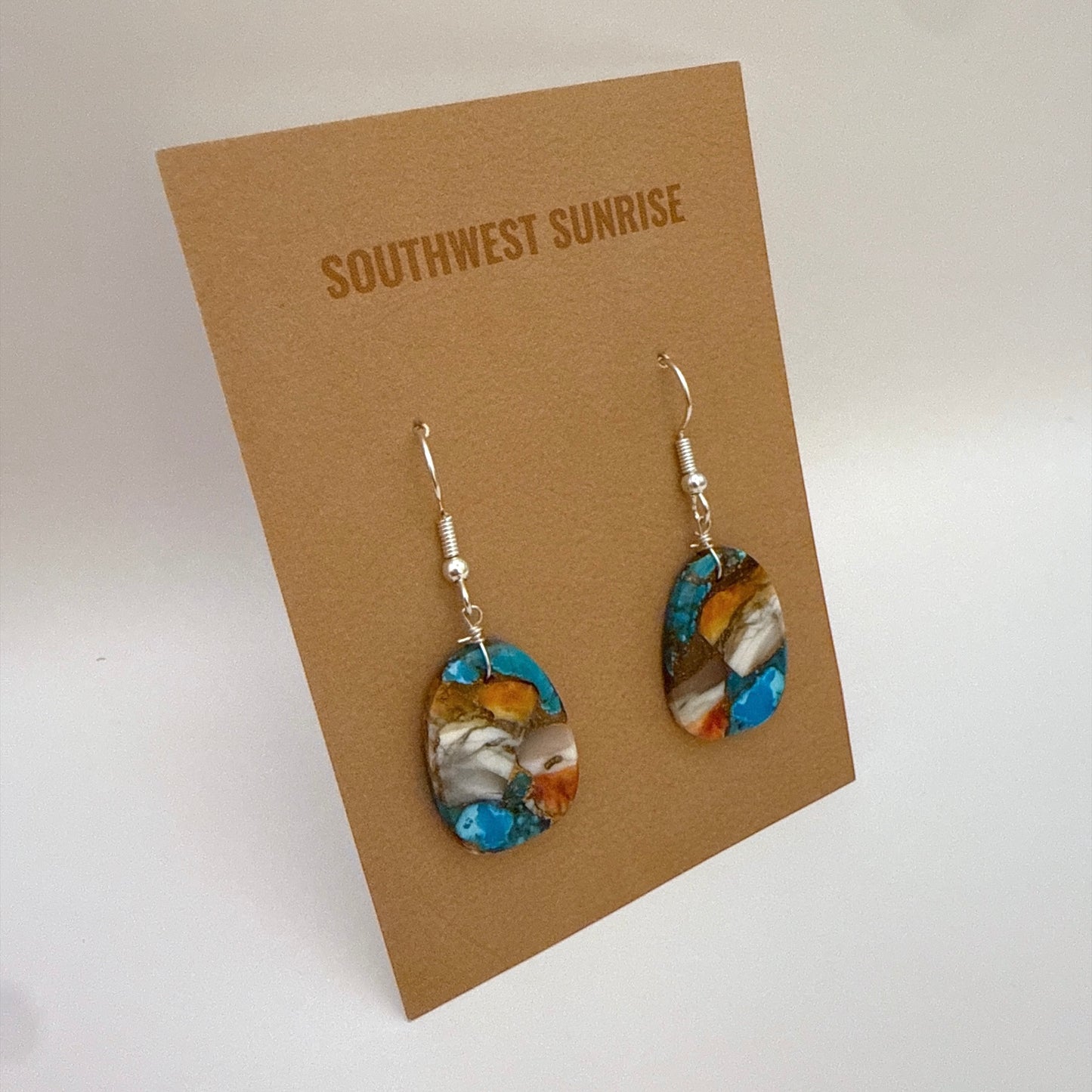 モハベターコイズスラブピアス E