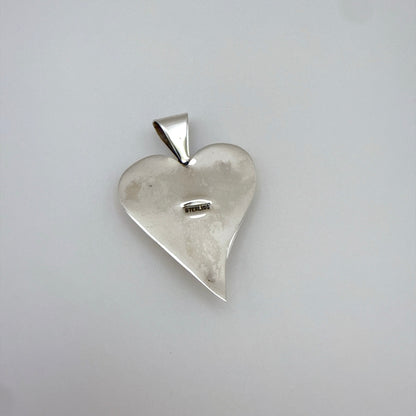 スタンプワークハートペンダントトップ　