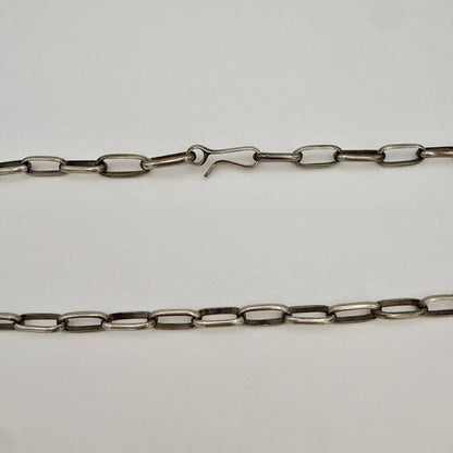 ハンドメイドスターリングシルバーチェーン 60cm 