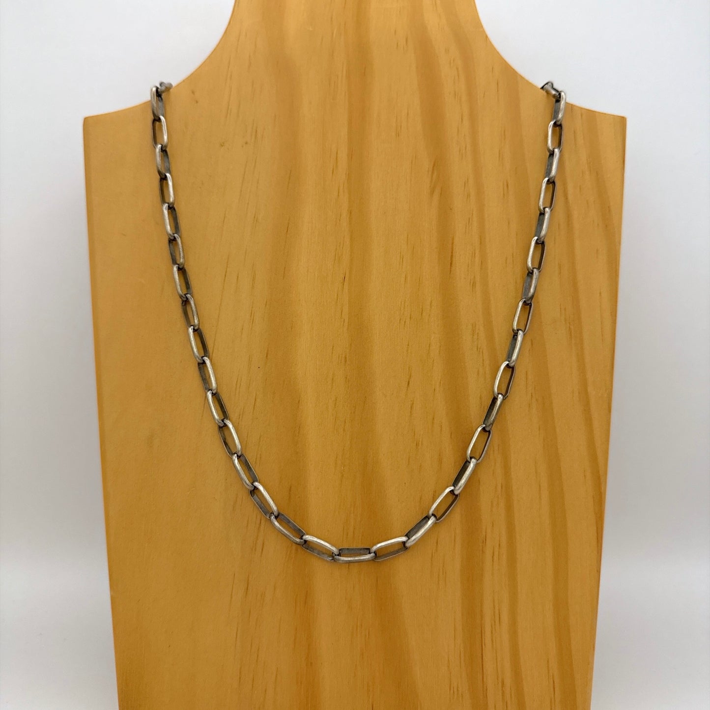 ハンドメイドスターリングシルバーチェーン 60cm 