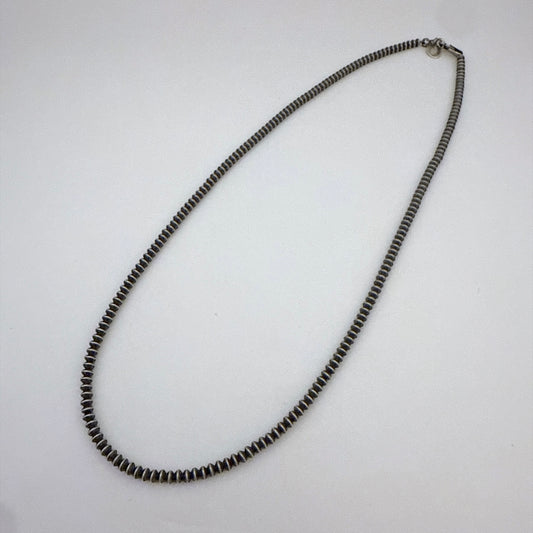 Saucer Navajo Pearls Necklace 3mm - 18"