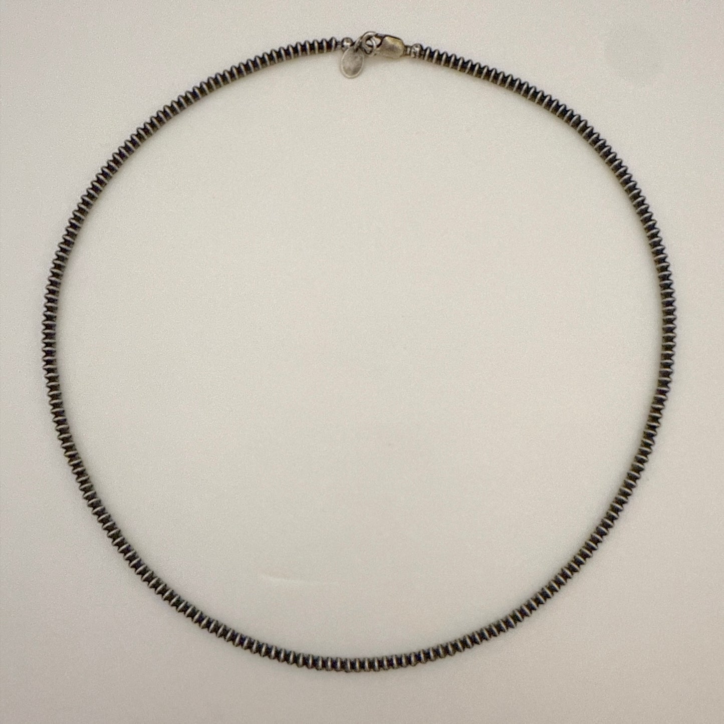 ナバホパールネックレス（そろばん型）3mm - 45cm