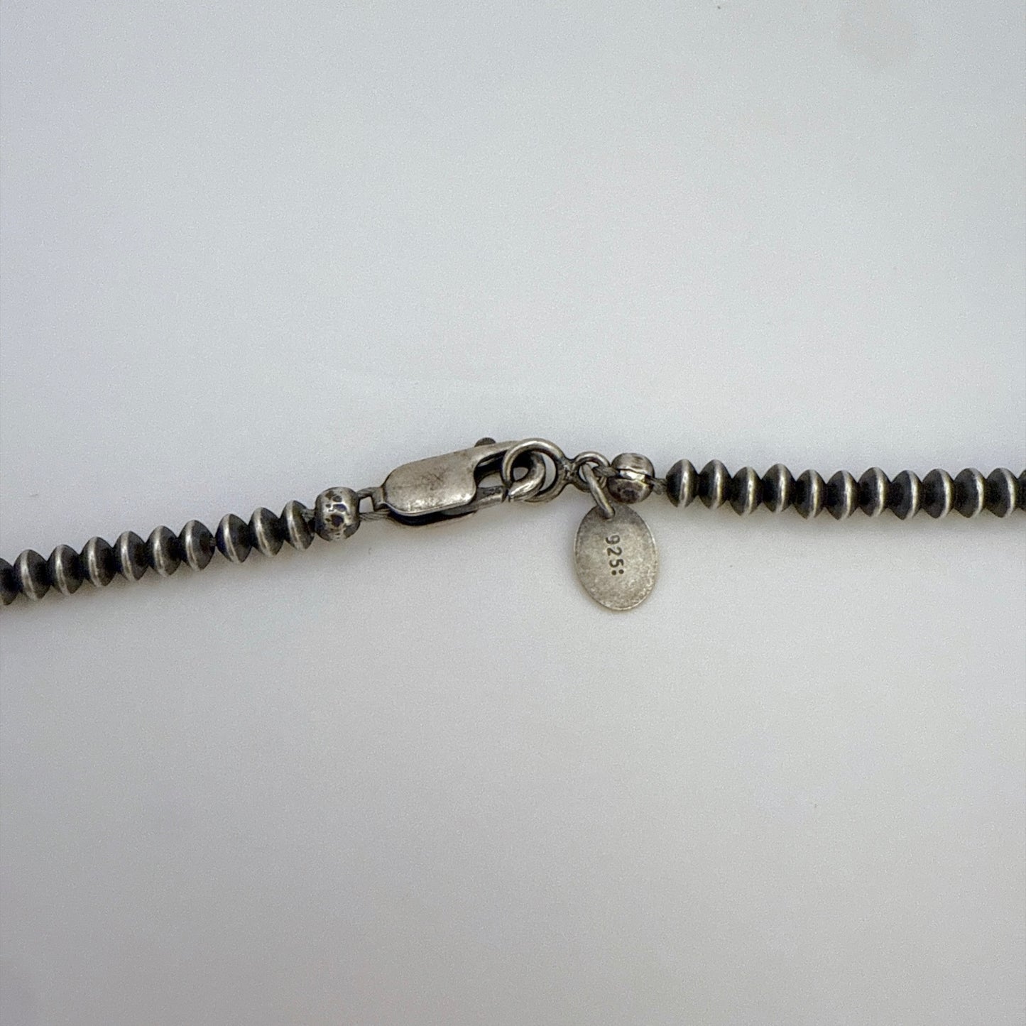 ナバホパールネックレス（そろばん型）3mm - 45cm