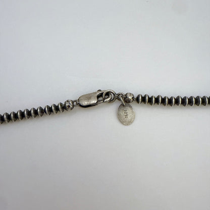 ナバホパールネックレス（そろばん型）3mm - 45cm