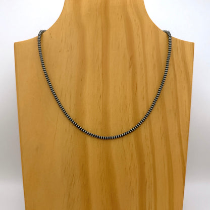 ナバホパールネックレス（そろばん型）3mm - 45cm