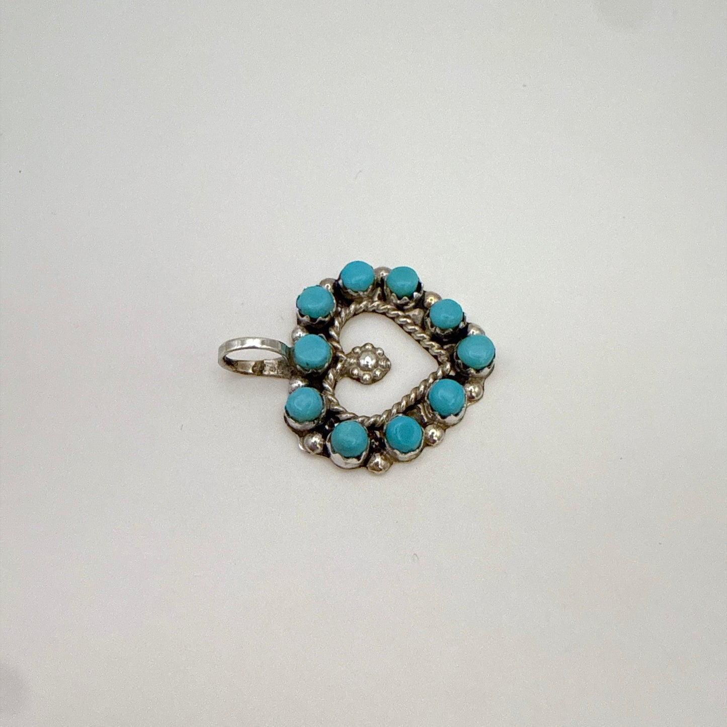 Turquoise Heart Pendant A