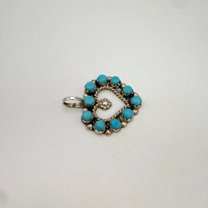 Turquoise Heart Pendant A