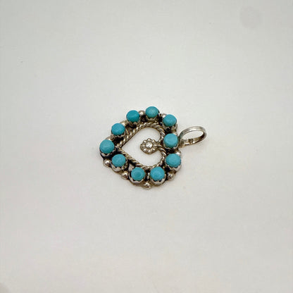 Turquoise Heart Pendant A