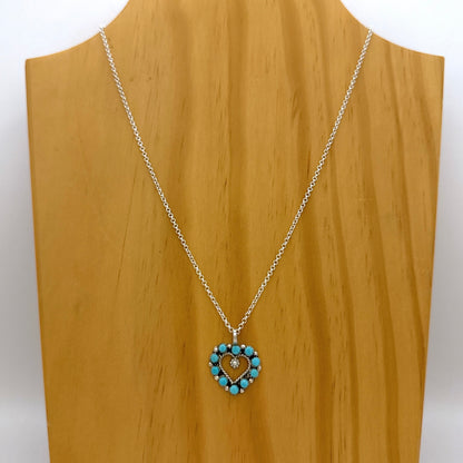 Turquoise Heart Pendant A