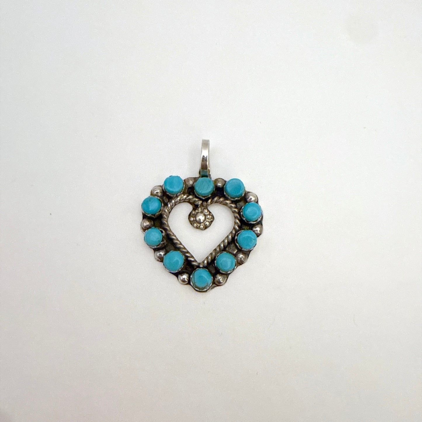 Turquoise Heart Pendant B