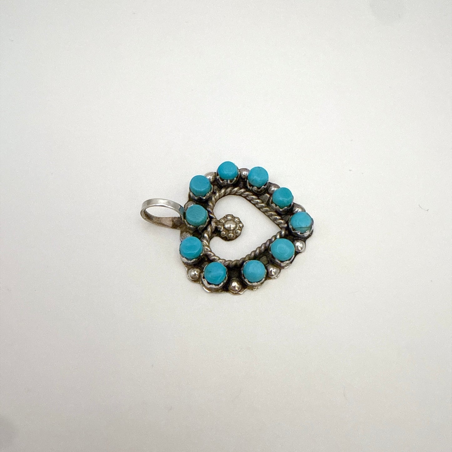 Turquoise Heart Pendant B