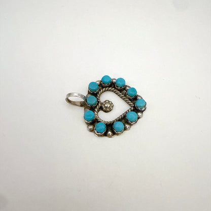 Turquoise Heart Pendant B