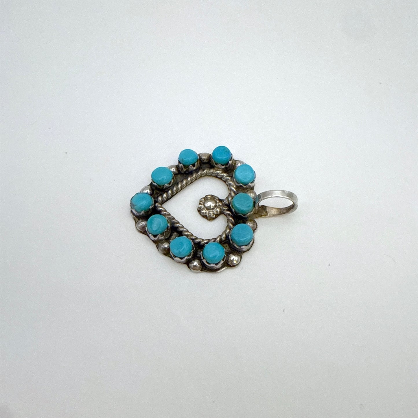 Turquoise Heart Pendant B