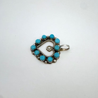 Turquoise Heart Pendant B