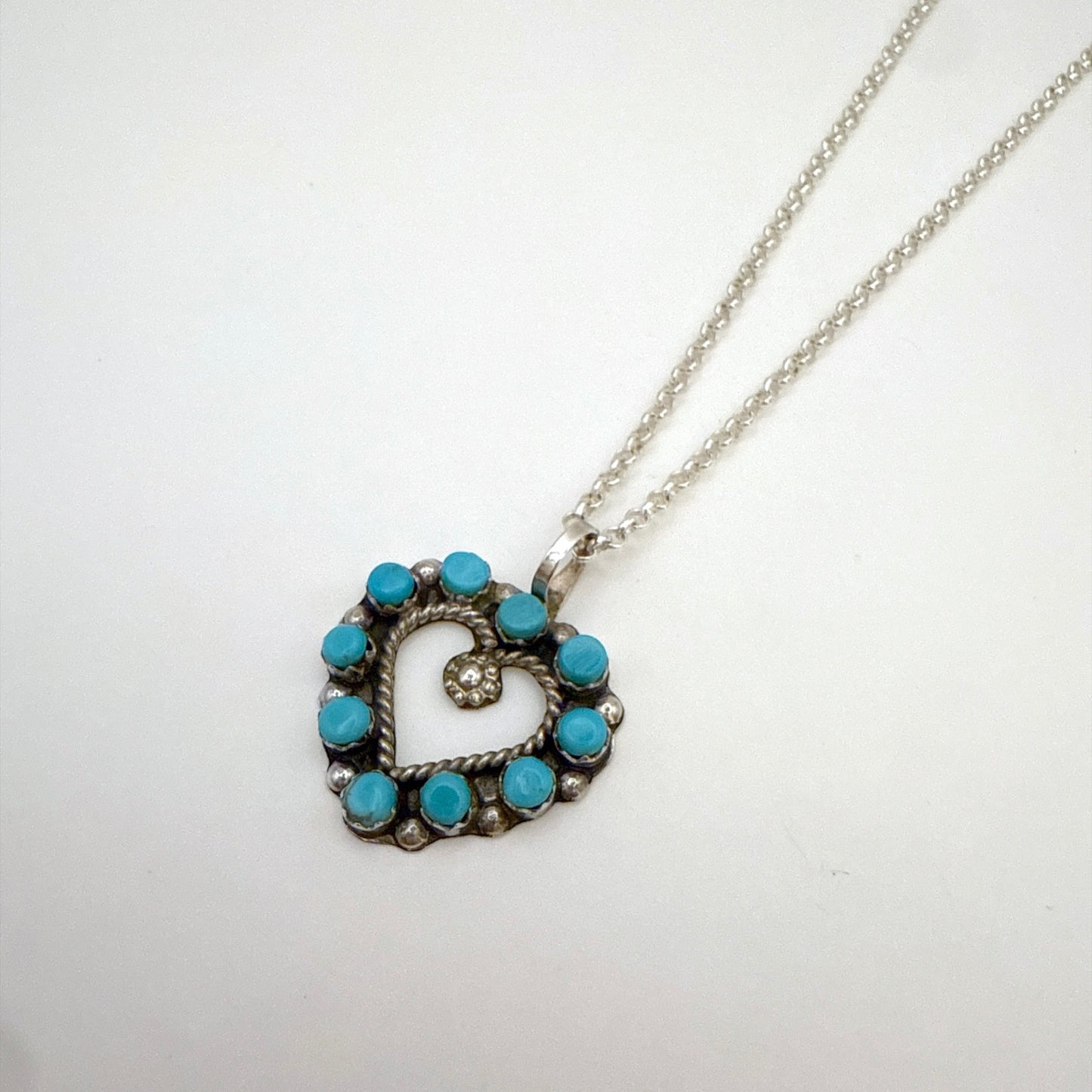 Turquoise Heart Pendant B