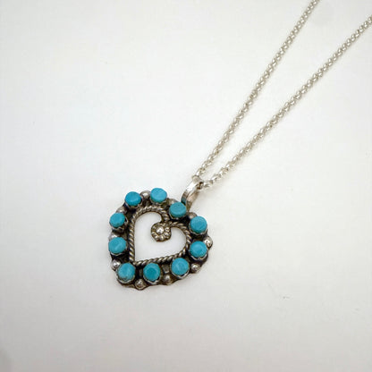 Turquoise Heart Pendant B