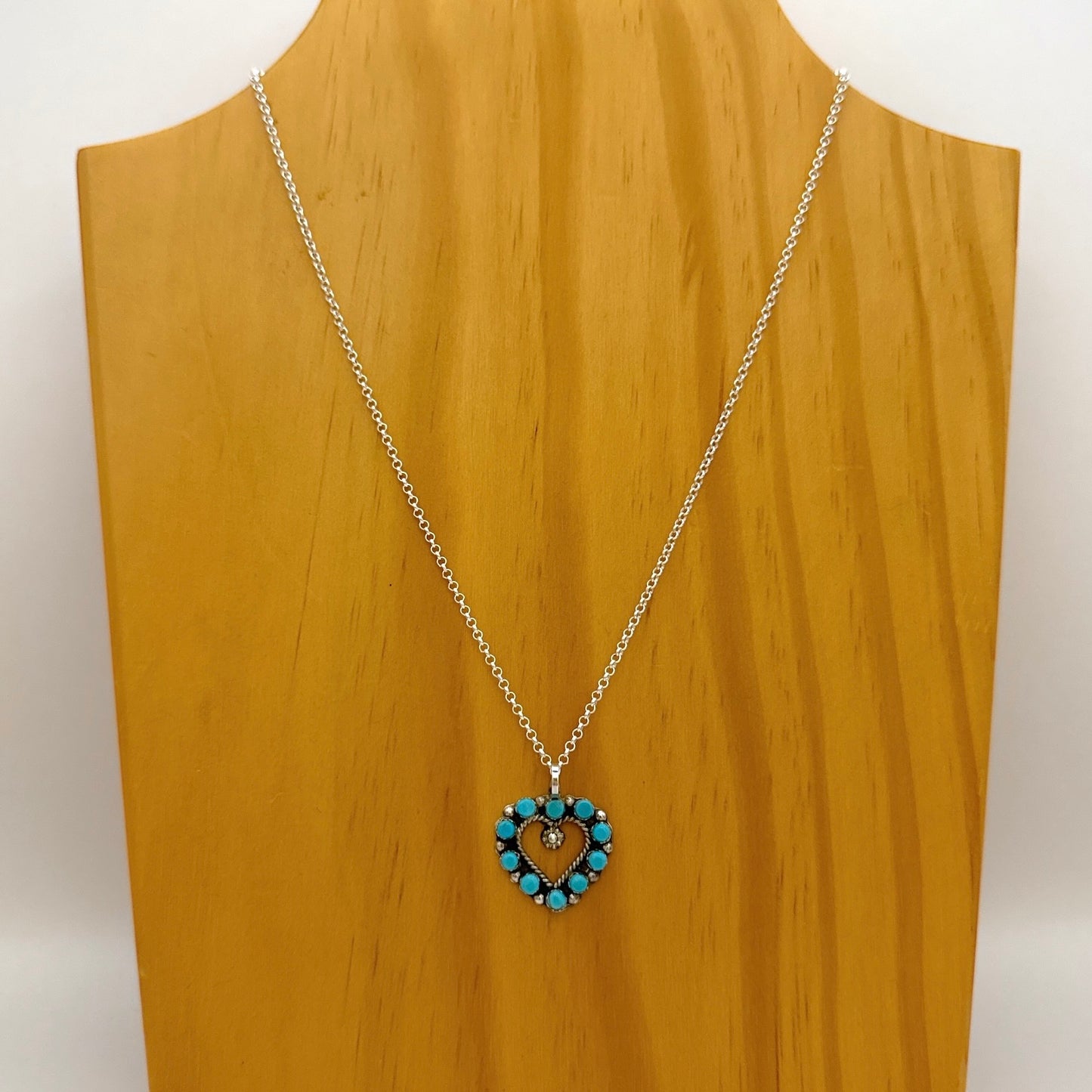 Turquoise Heart Pendant B