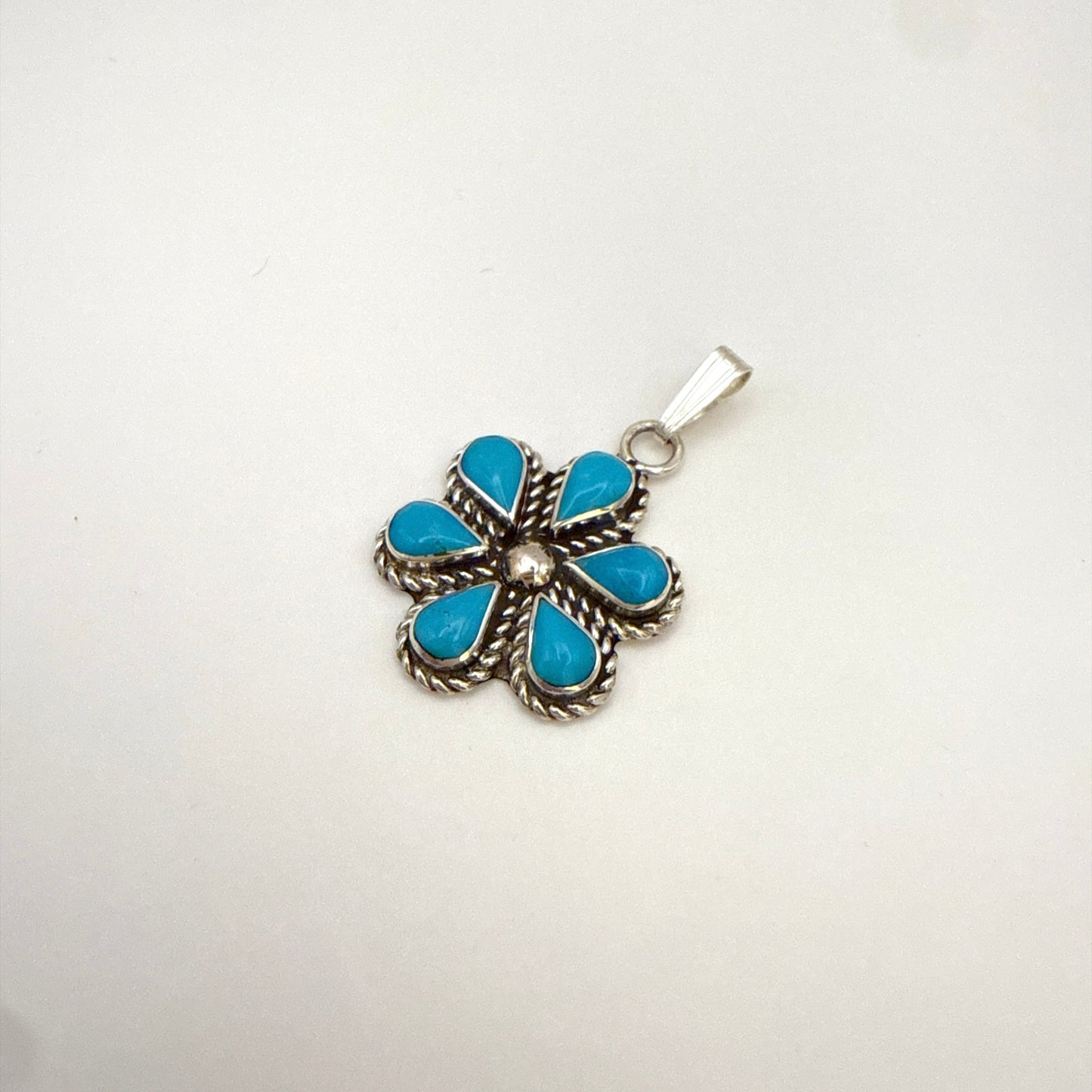 Turquoise Cluster Pendant A