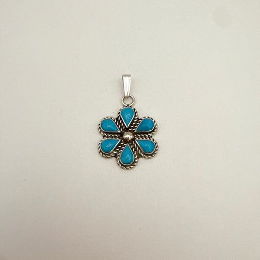 Turquoise Cluster Pendant A