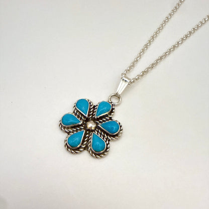 Turquoise Cluster Pendant A