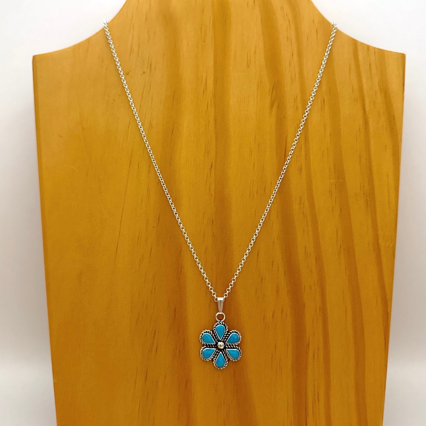 Turquoise Cluster Pendant A
