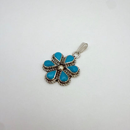 Turquoise Cluster Pendant B