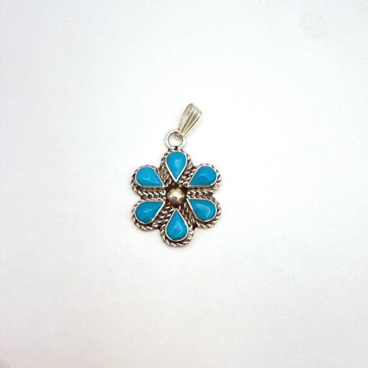 Turquoise Cluster Pendant B