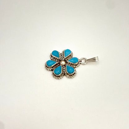 Turquoise Cluster Pendant B