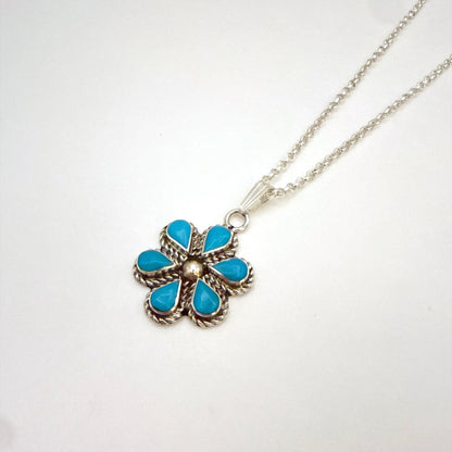 Turquoise Cluster Pendant B