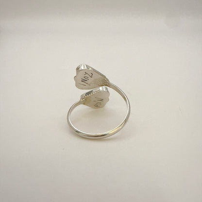 Turquoise Inlay Heart Adjustable Ring Size 10