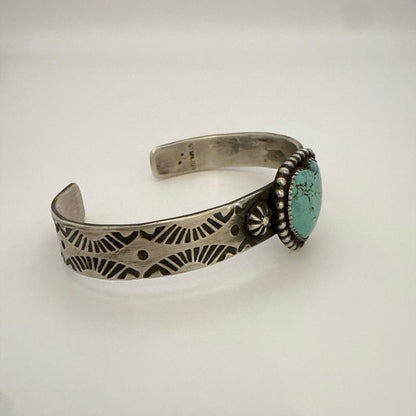 Turquoise Heart Cuff Bracelet By Kinsley Natoni Size 5.75"