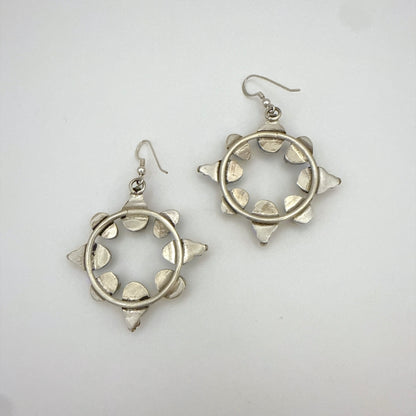 Turquoise Round Dangle Earrings By Geraldine James