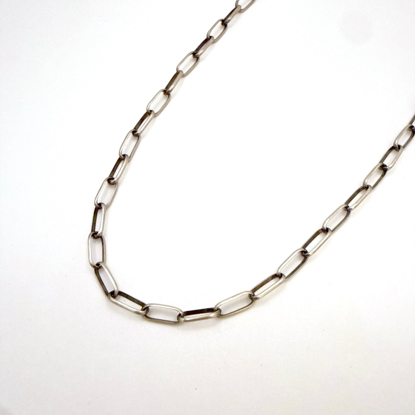 Navajo Handmade Sterling Silver Chain 24" - Link 3/8"