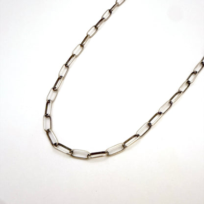 Navajo Handmade Sterling Silver Chain 24" - Link 3/8"