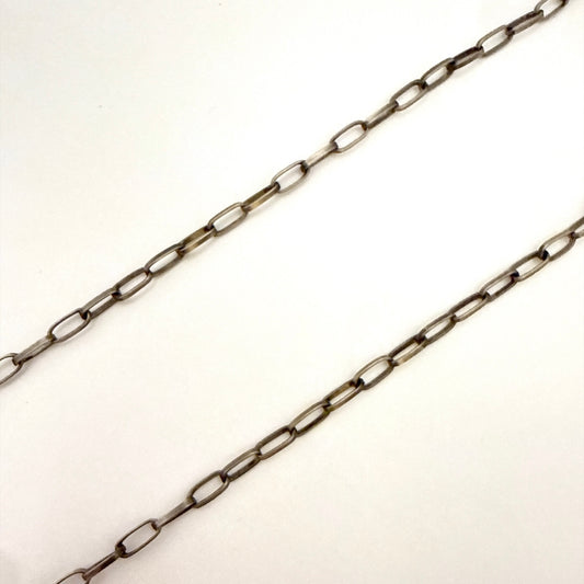 Navajo Handmade Sterling Silver Chain 24" - Link 1/4"