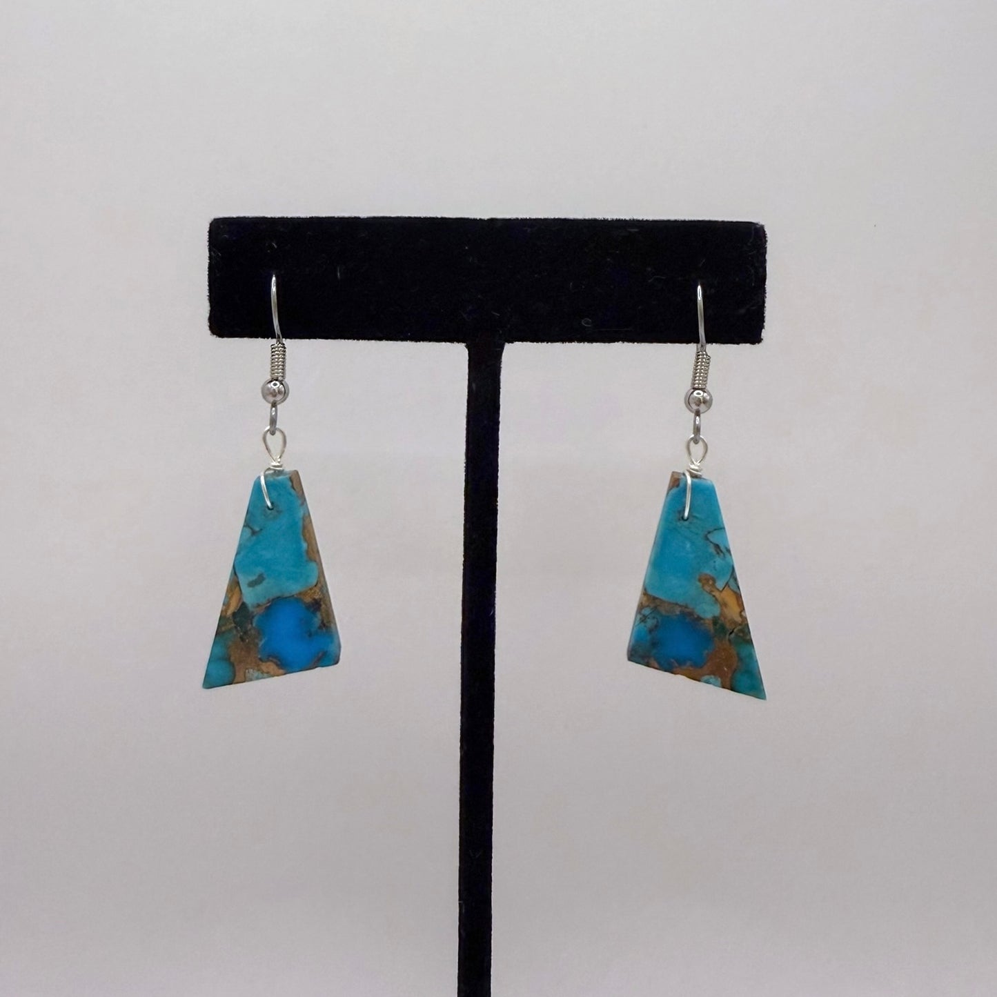 Mojave Turquoise Slab Earrings