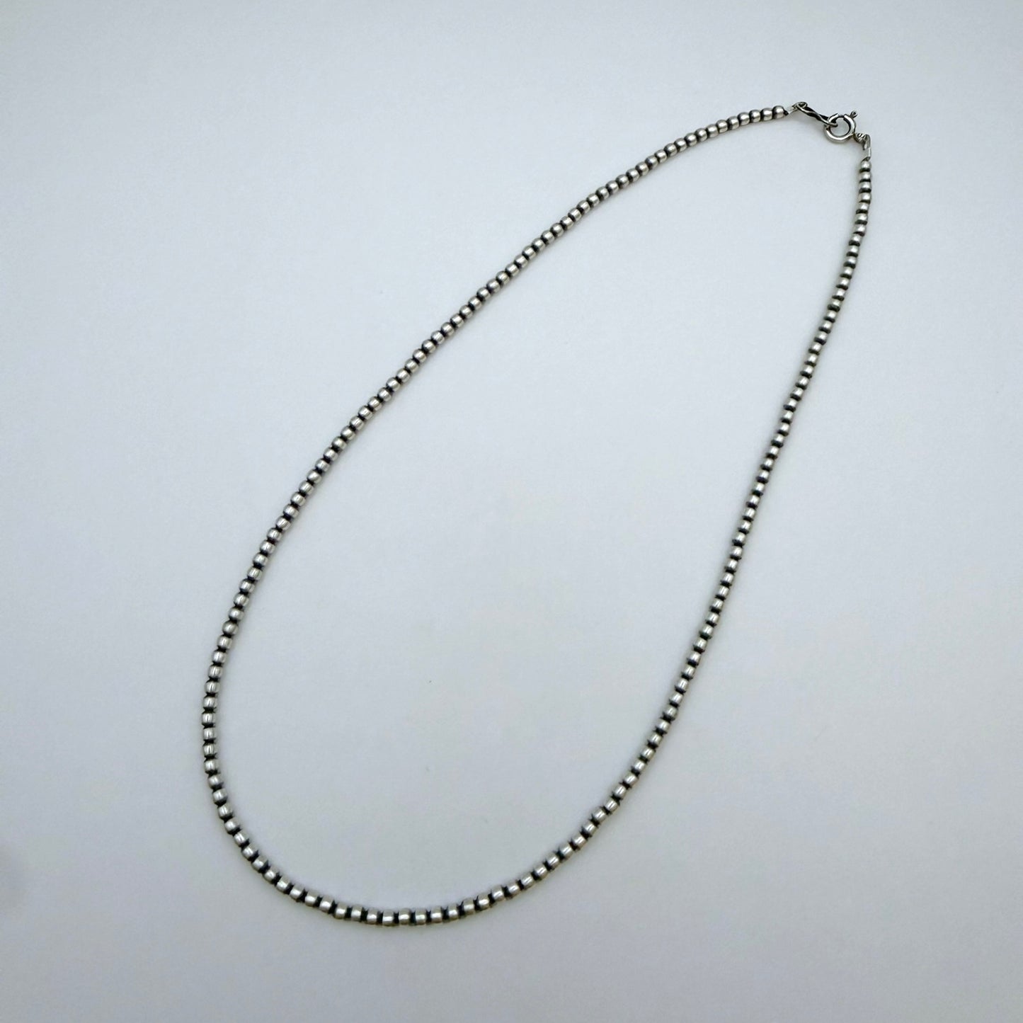 Round Navajo Pearls Necklace 3mm - 18"