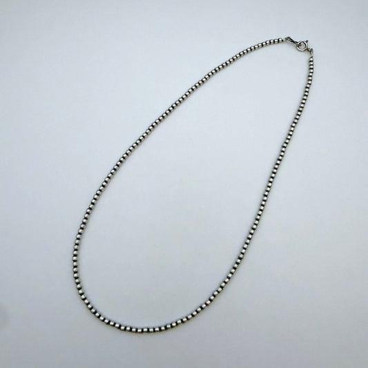Round Navajo Pearls Necklace 3mm - 18"