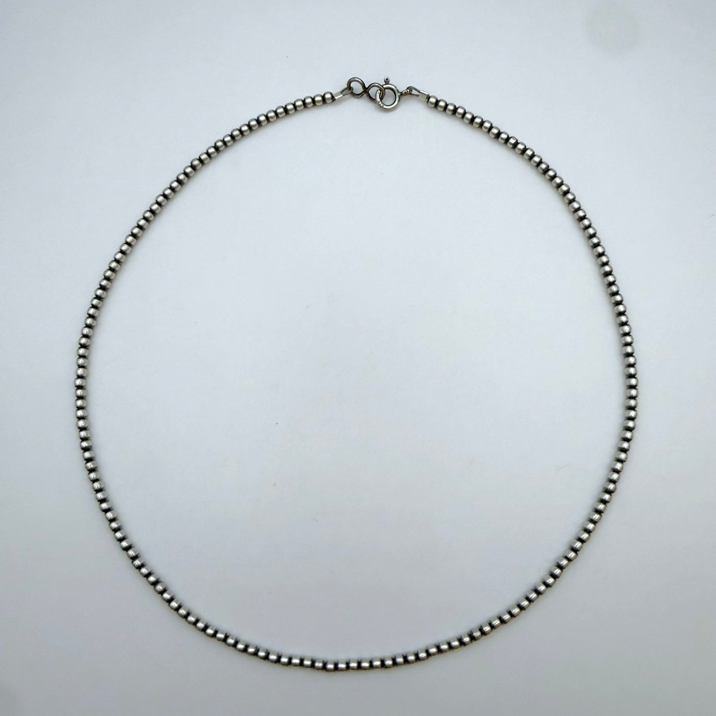 Round Navajo Pearls Necklace 3mm - 18"