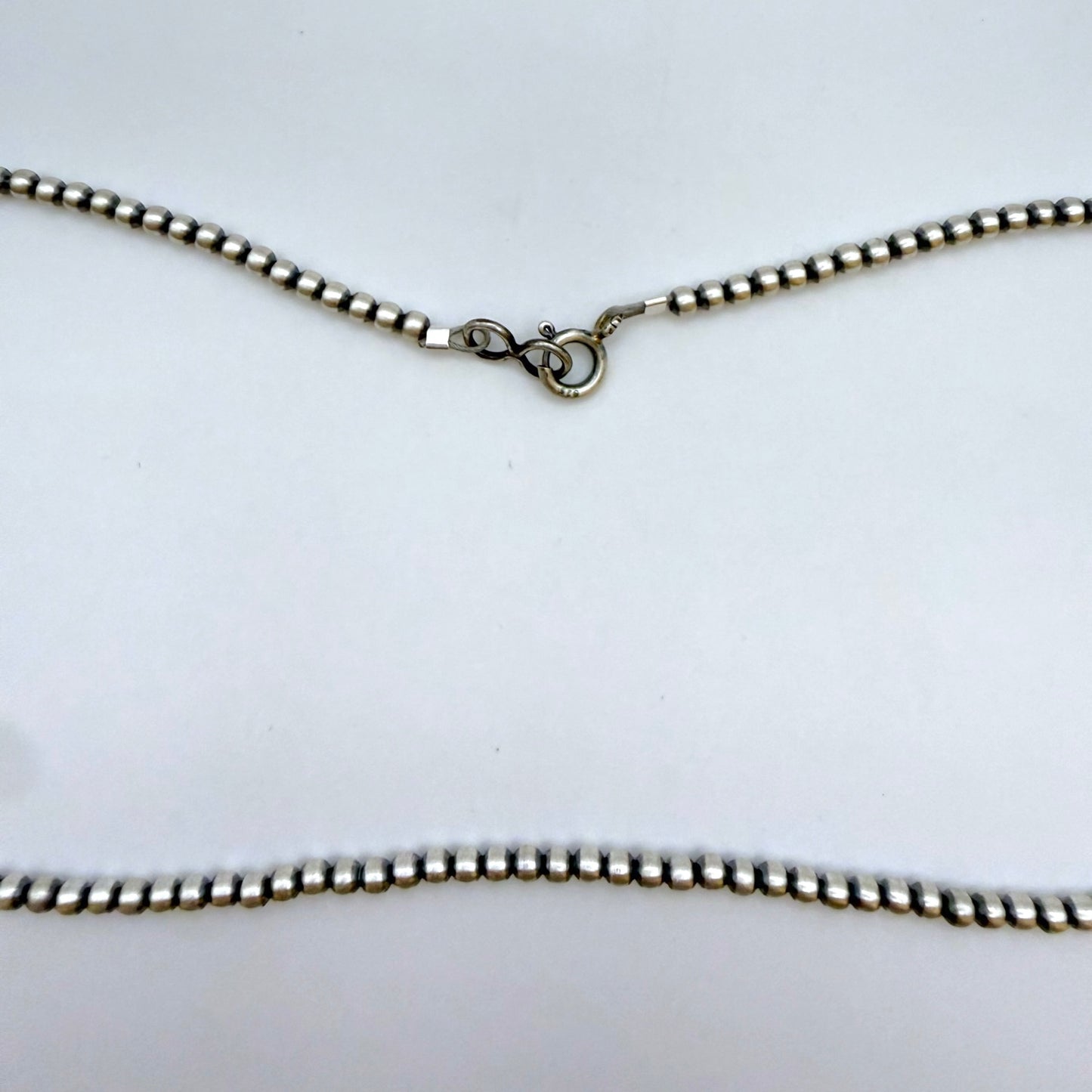 Round Navajo Pearls Necklace 3mm - 18"