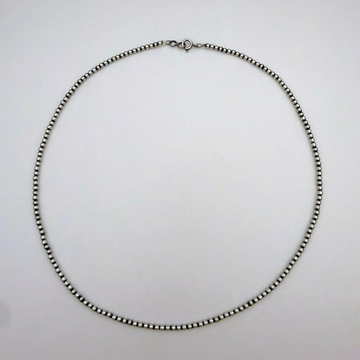Round Navajo Pearls Necklace 3mm - 20"