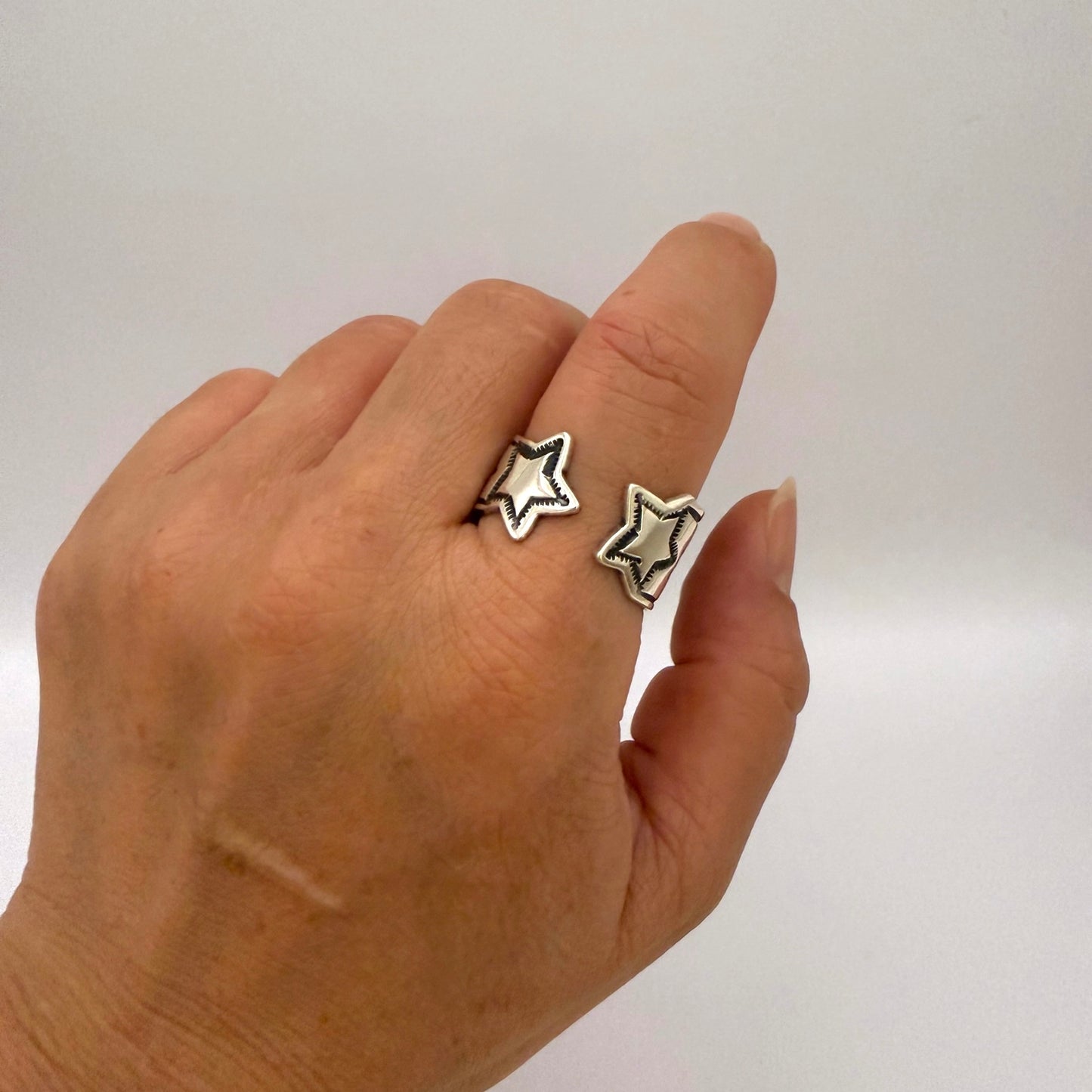 Double Star Split Ring by Sunshine Reeves