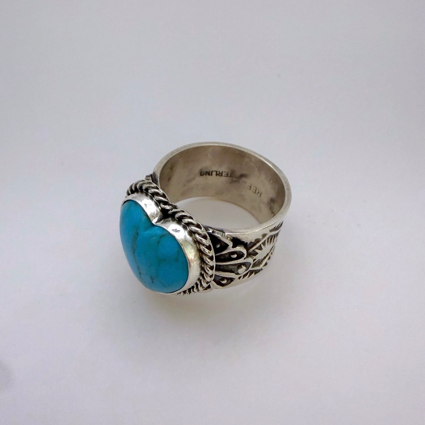 Turquoise Heart Ring By Sunshine Reeves Size 9