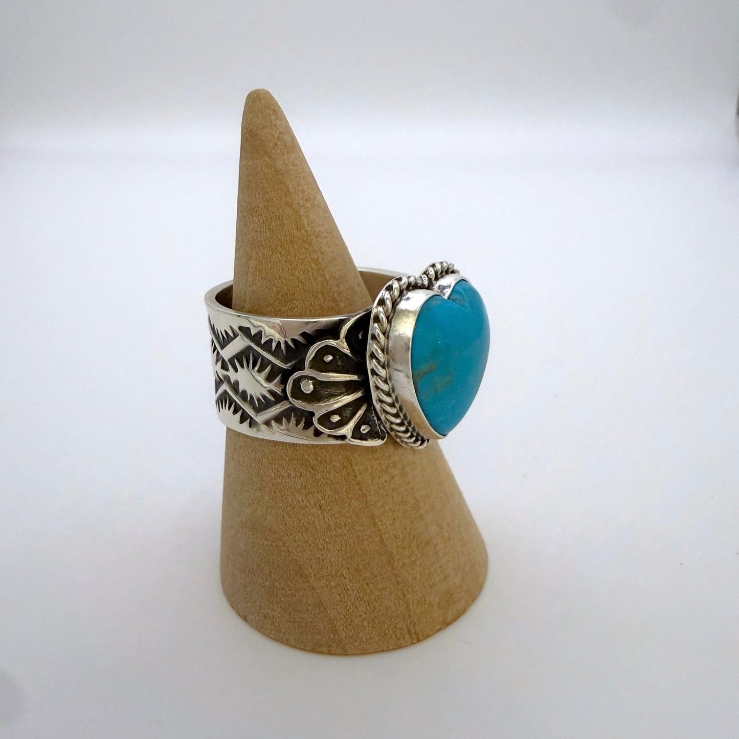 ターコイズハートリング By Sunshine Reeves サイズ20号