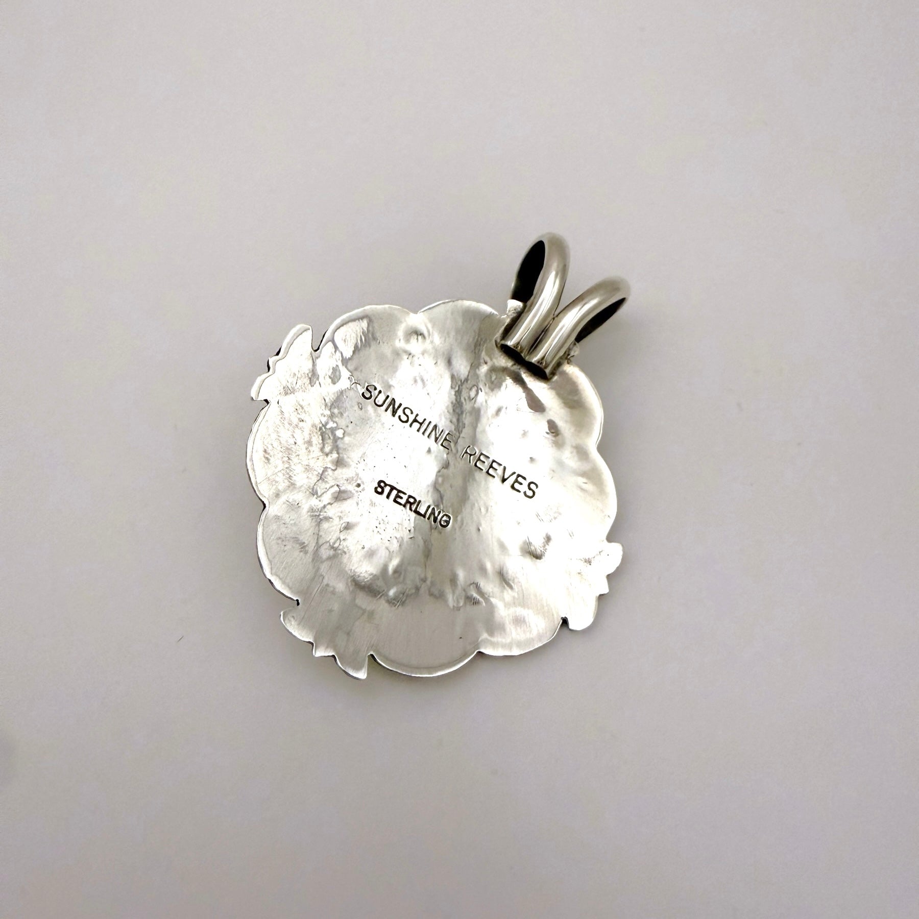 sunshine reeves コンチョ Sunshine Reeves Sunburst Concho Pendant Sterling Silver Navajo