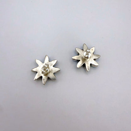 Turquoise Flower Stud Earrings