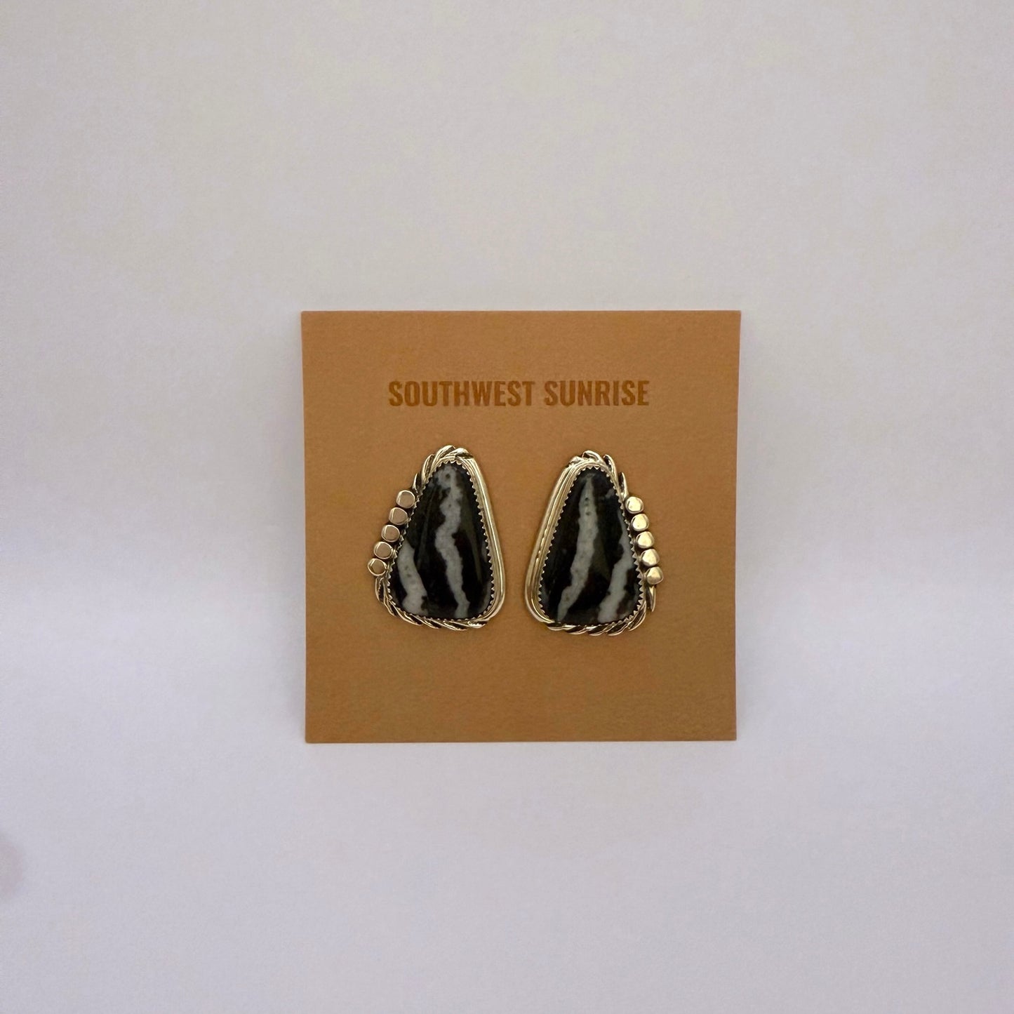 White Buffalo Stud Earrings