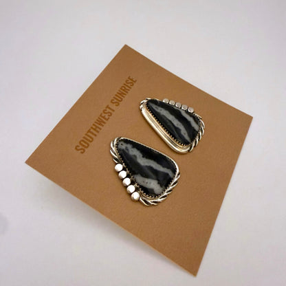 White Buffalo Stud Earrings