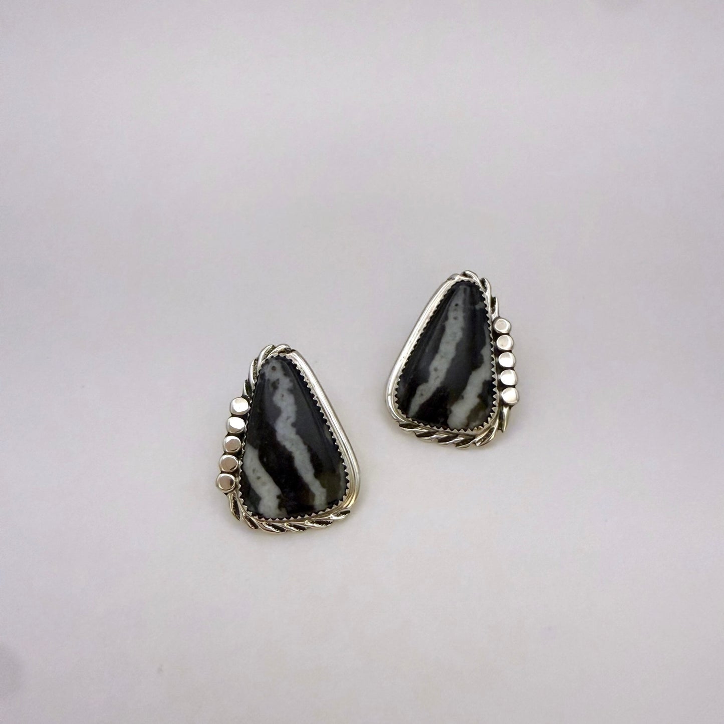 White Buffalo Stud Earrings