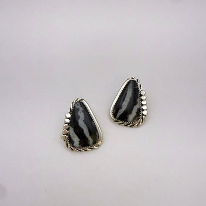 White Buffalo Stud Earrings
